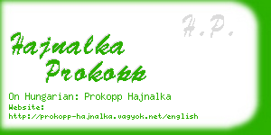 hajnalka prokopp business card